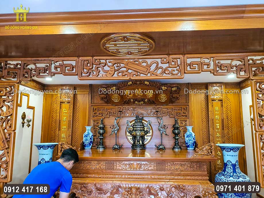 Từng vật phẩm được sắp xếp theo chuẩn phong thủy